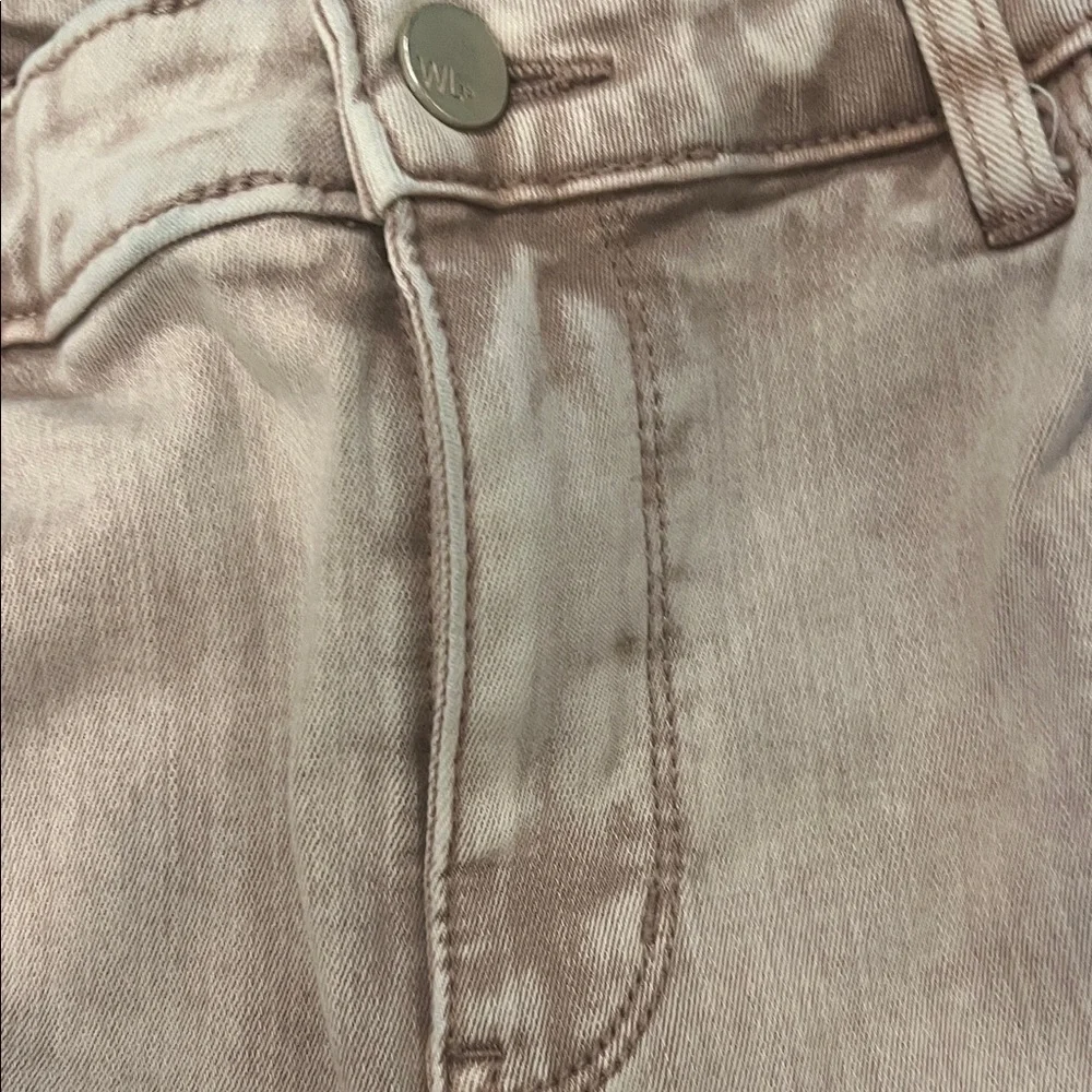 Wash Lab Chic Silvery Blush Cropped Jeans - Picture 4 of 9